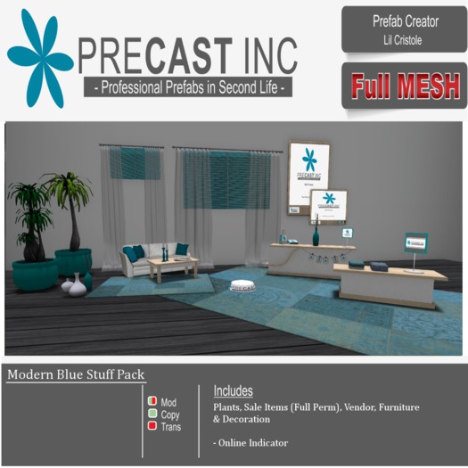 PreCAST Inc. Modern Blue Stuff Pack