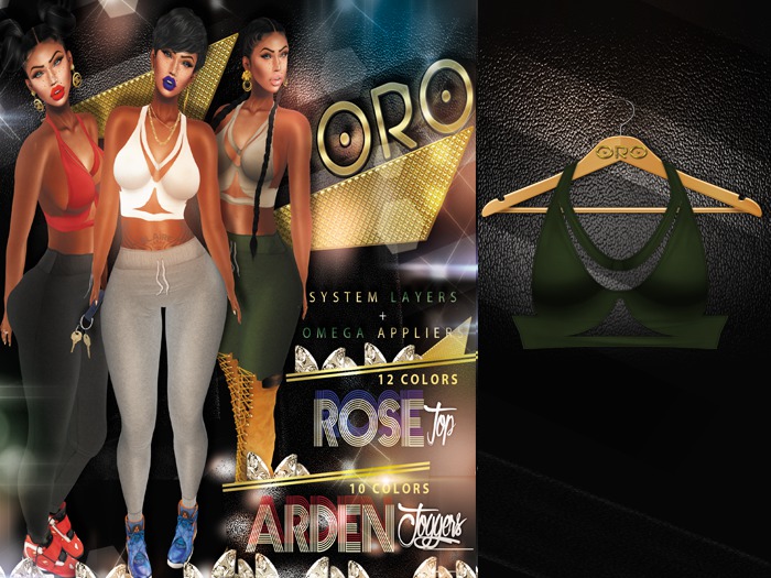 .ORO. Rose Top - Army Green (wear)