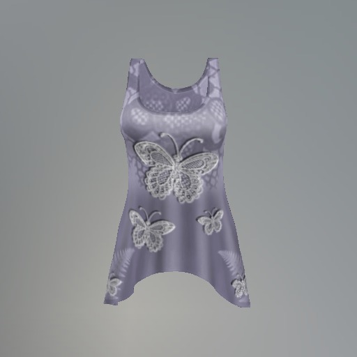 Purple Lace Butterfly Mesh Tank Top box