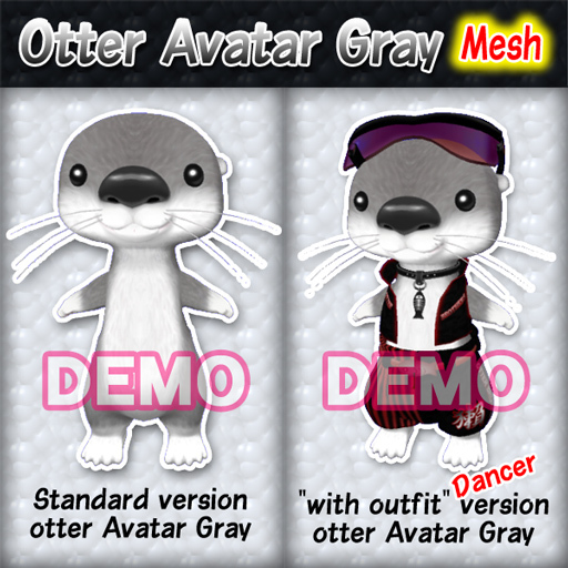 :Risusipo:DEMO_Otter_Mesh_avatar_Gray_boxed