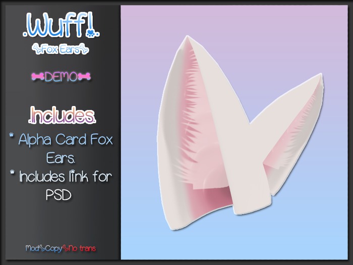 WUFF! - Parts - Fox Ears DEMO