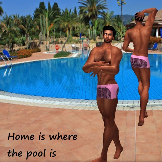 (BB design) Netting Bathing Shorts Pink (wear me)