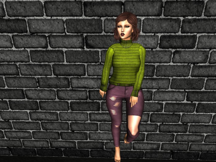 [MECKDESIGN] WOMEN SWEATER GREEN