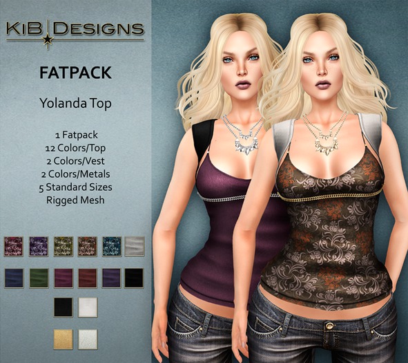 KiB Designs - Yolanda Top Fatpack