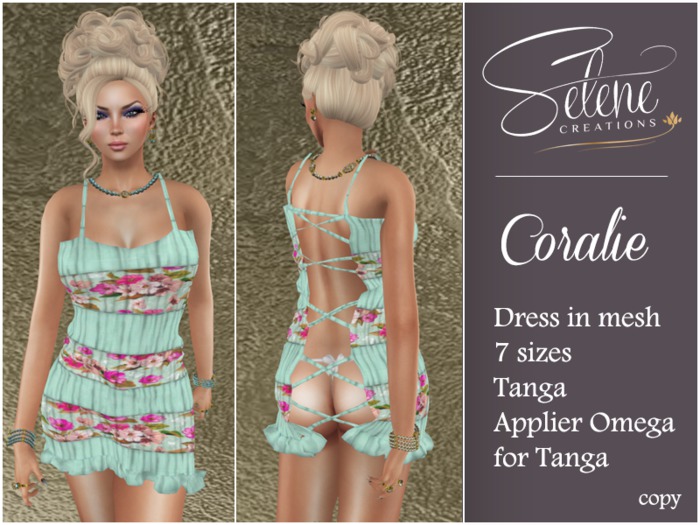 [Selene Creations] Coralie Green & Flowers