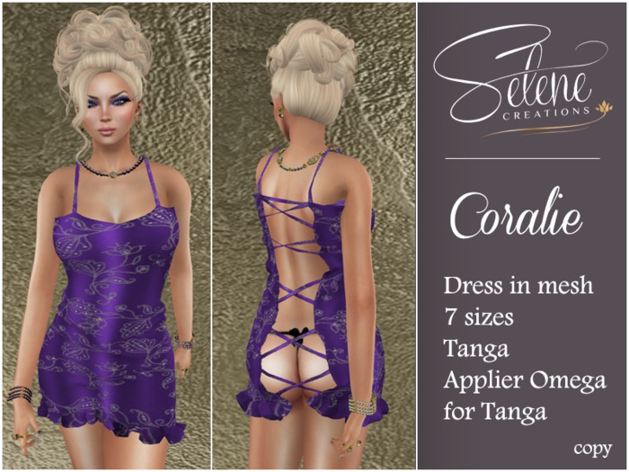 [Selene Creations] Coralie Purple Arabesques