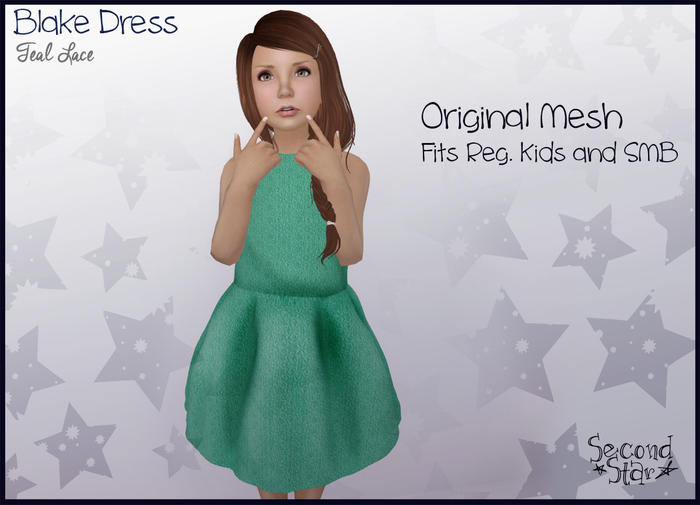 Blake Dress - Teal Lace