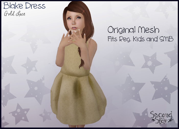 Blake Dress - Gold Lace