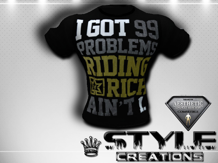 -STYLE- RIDING RICH TSHIRT  AESTHETIC
