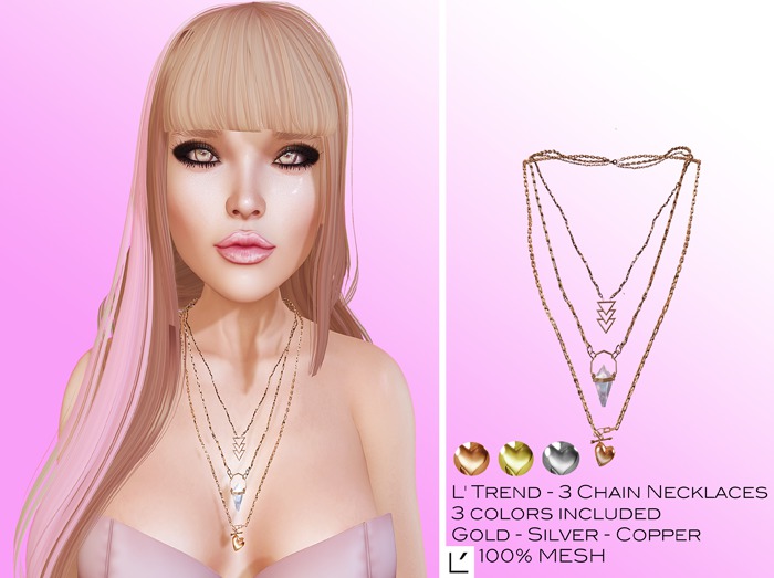 L' Trend -3 CHAIN NECKLACE