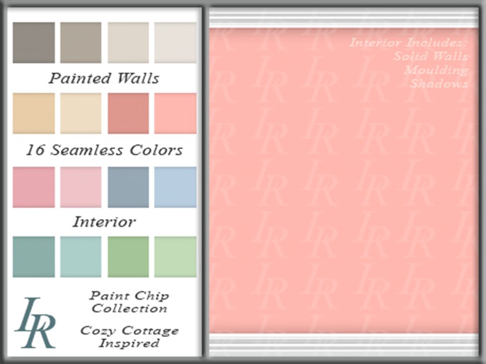 Paint Chip Collection- Cozy Cottage Inspiration- Painted Walls