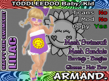 --ARMAND-- HAPPY SUN SWIMSUIT - LILAC