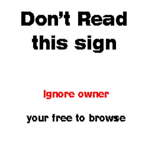 Ignore owner sign