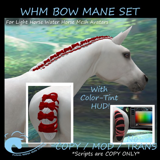 Polo Bow  Mane and Tail Set