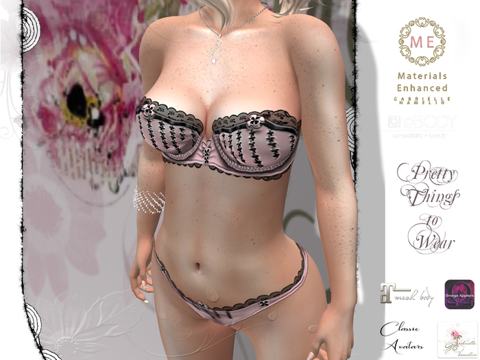 .::Pretty Things::. Satin Bra Collection - Pink