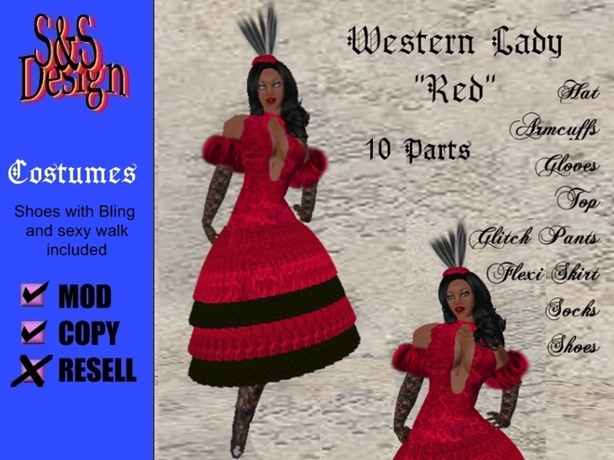 S&S Western Lady Red boxed
