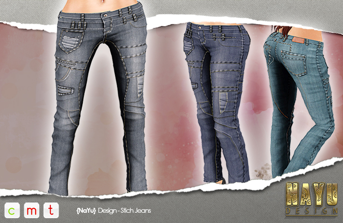 {NaYu} Design - Stich Jeans (Teal)