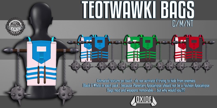 OXIDE - TEOTWAWKI Bag [Animated] Green [wear/add to unpack]