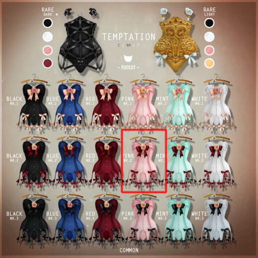 -Pixicat- Temptation.Corset - Pink nr.2 (s)