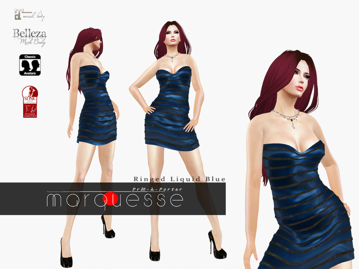 [Marquesse] Ringed Liquid Blue