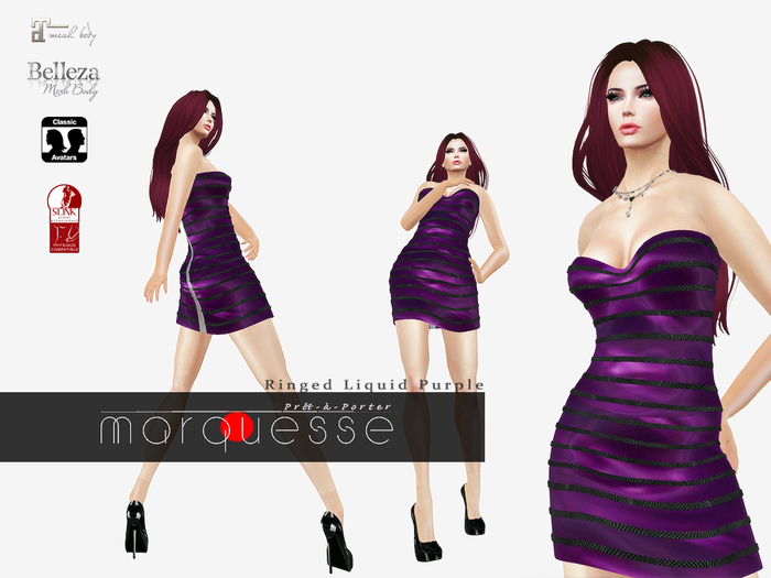 [Marquesse] Ringed Liquid Purple