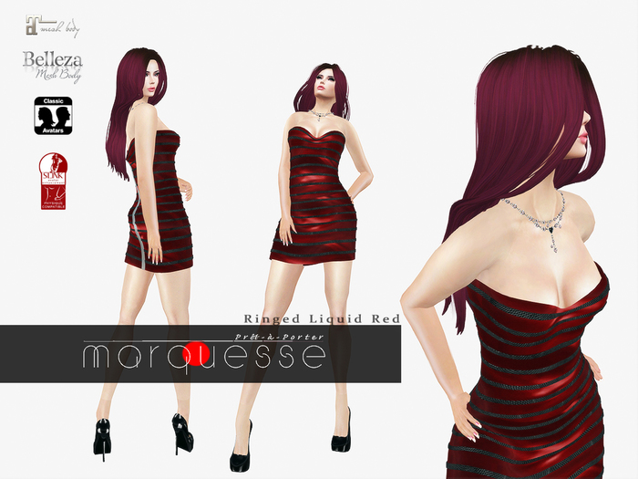 [Marquesse] Ringed Liquid Red