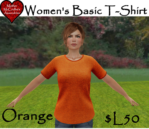 Women's Basic T-Shirt - ORANGE - MMA
