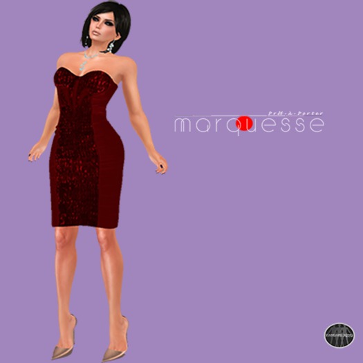 [Marquesse] Adelle Dress Red Boxed