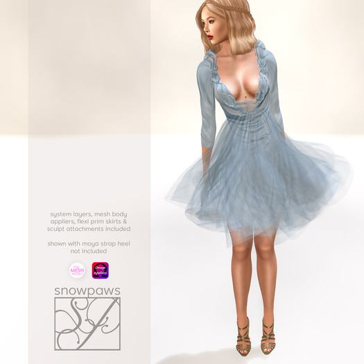 Snowpaws - Toile Bluebell Dress