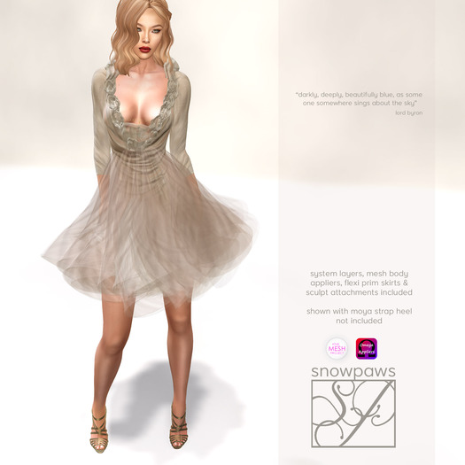 Snowpaws - Toile Fawn Dress