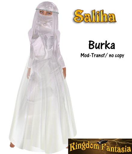 Bte- Saliha burka blanc