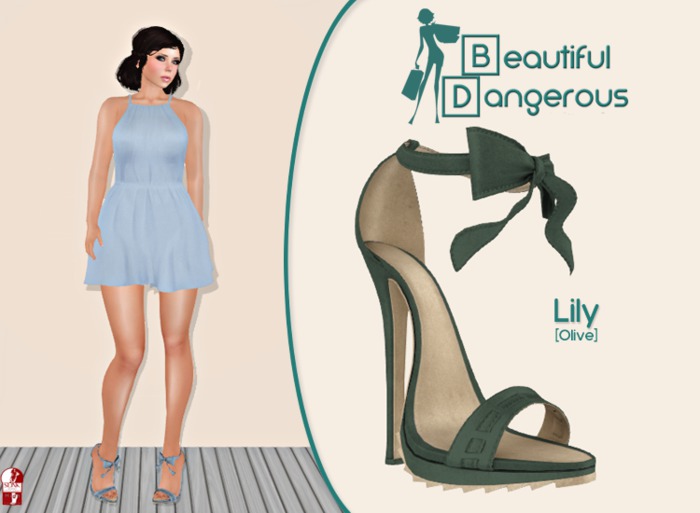 ! BD ! Lily Heels [Olive]