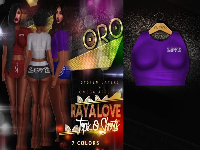 .ORO. Raya Love Top - Purple Haze -Shopping Hud (WEAR)
