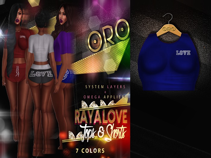 .ORO. Raya Love Top - Cobalt Blue -Shopping Hud (WEAR)