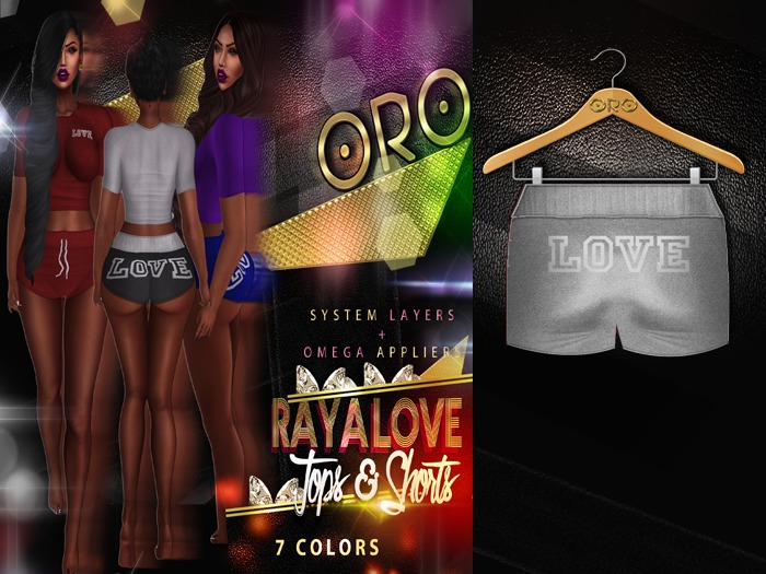 .ORO. Raya Love Shorts - Grey -Shopping Hud (WEAR)
