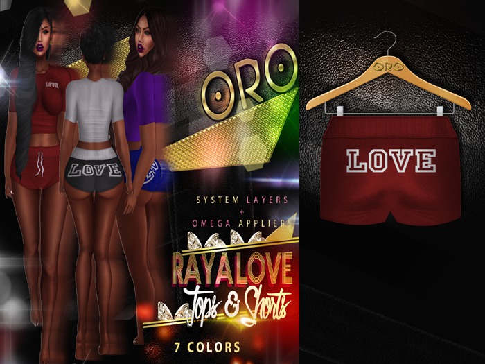 .ORO. Raya Love Shorts - Ox Red -Shopping Hud (WEAR)