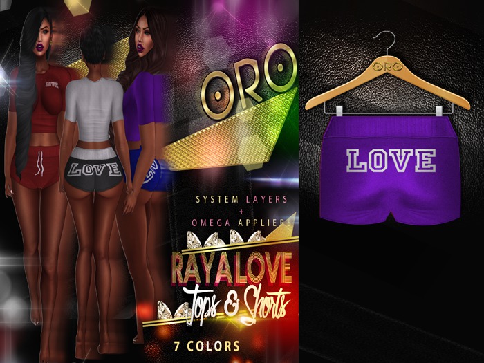 .ORO. Raya Love Shorts - Purple Haze -Shopping Hud (WEAR)