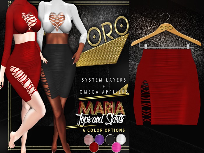 ORO - Maria Skirt - Red