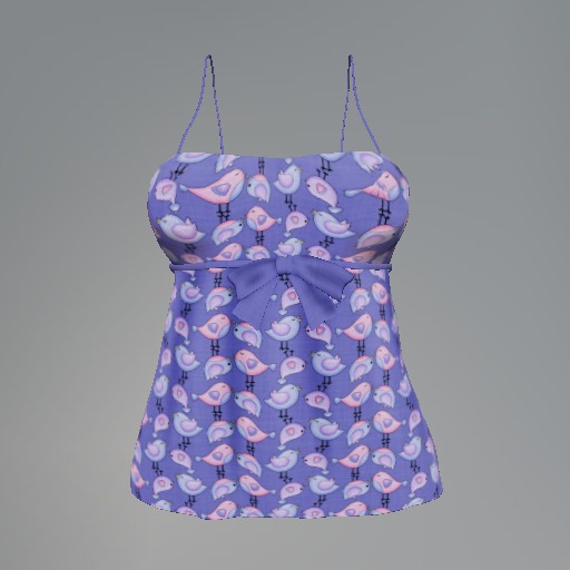Blue Bird Mesh Bow Top box