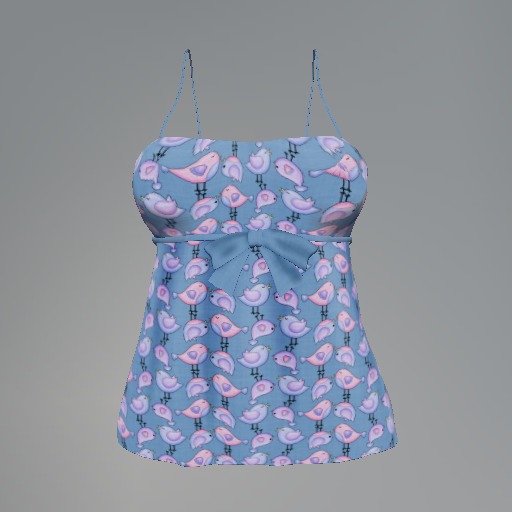 Sky Bird Mesh Bow Top