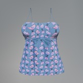 Sky Bird Mesh Bow Top