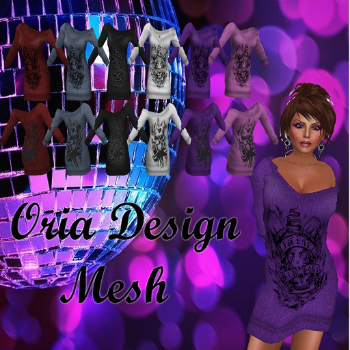 Oria Design - Short Sweater Dress Purple