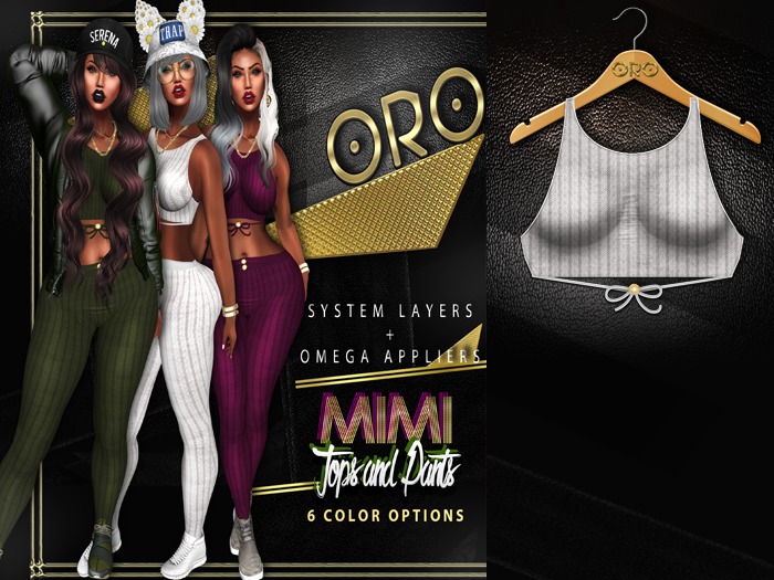 .ORO. Mimi Top - Snow White -Shopping Hud (WEAR)