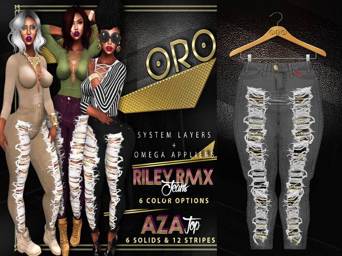 ORO - Riley Rmx Jeans - Grey