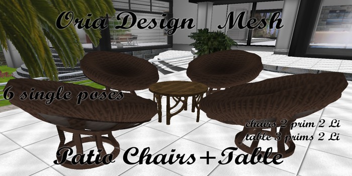 Oria Design - Patio Chair Brown