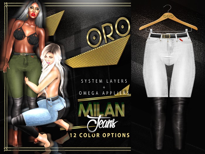 .ORO. Milan Jeans - Snow - Shopping Hud (WEAR)