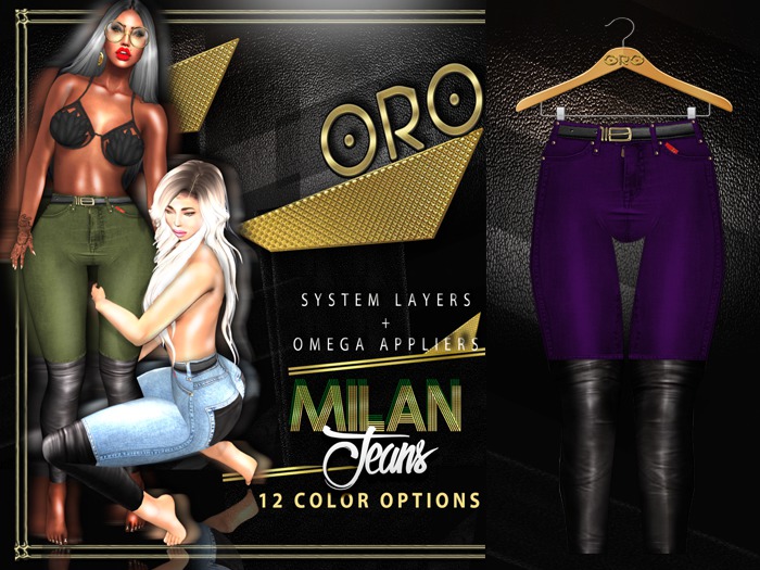 .ORO. Milan Jeans - Grape - Shopping Hud (WEAR)