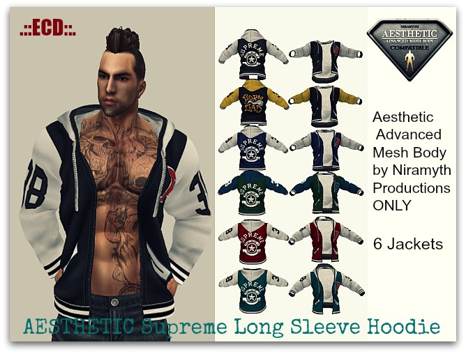 .::ECD::.AESTHETIC Supreme Long Sleeve Hoodie
