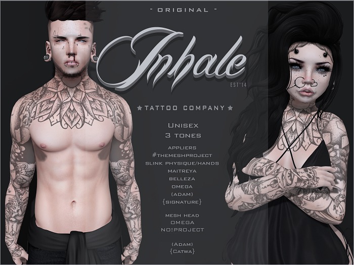 .Inhale. Burden Tattoo (Wear2Unpack)