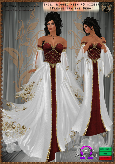 Laitha *white/crimson (incl. Omega) 